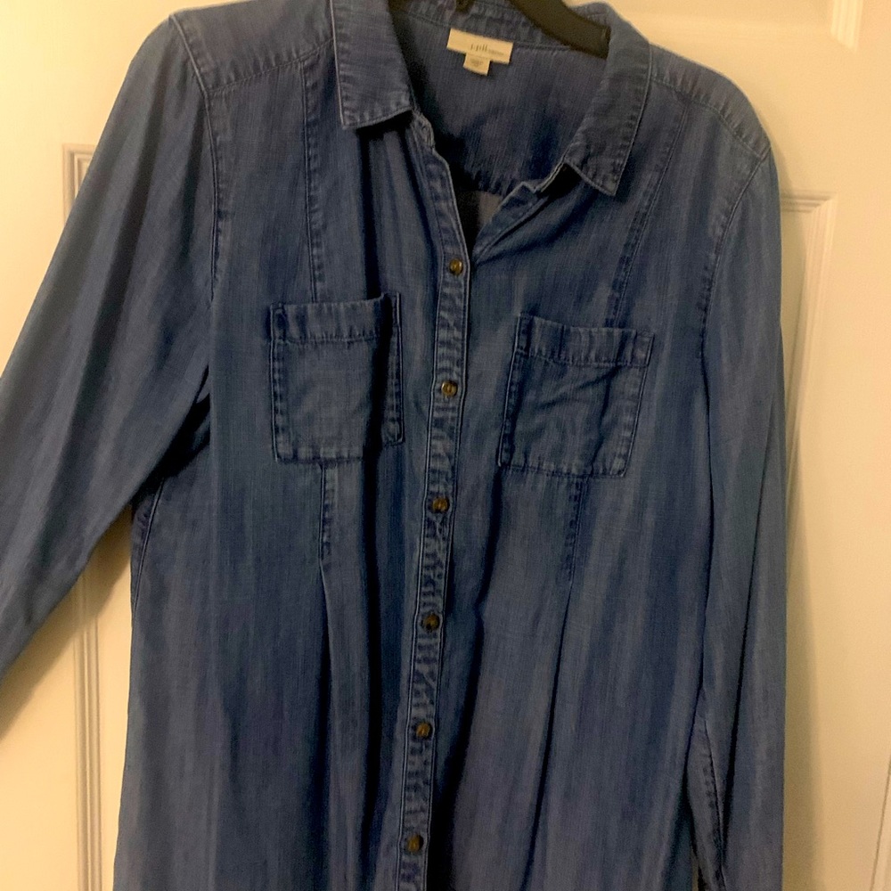 J Jill denim tunic